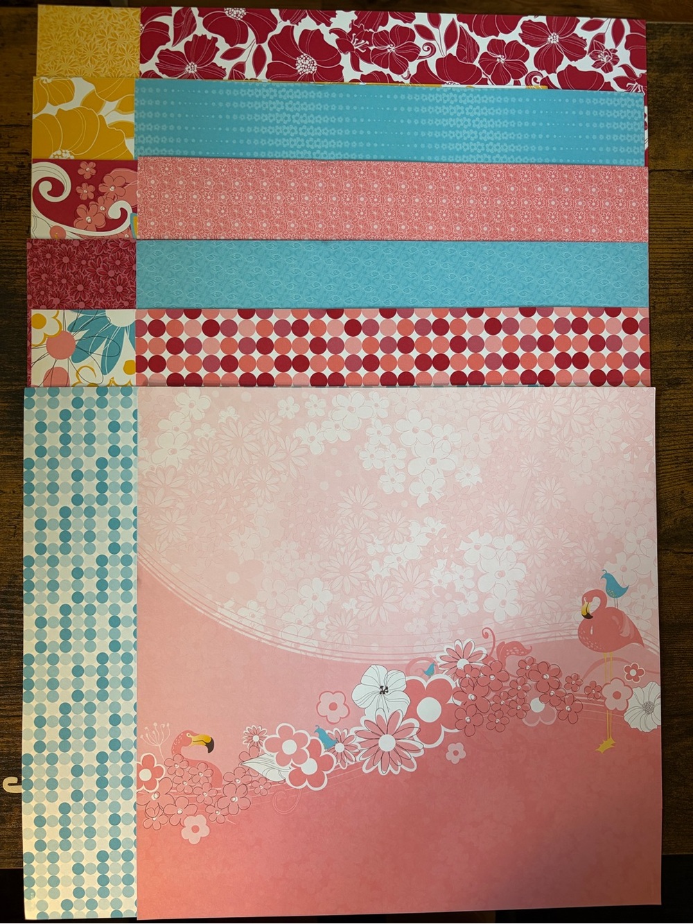 Stampin’ Up! Pink Flamingo dsp - retired - new